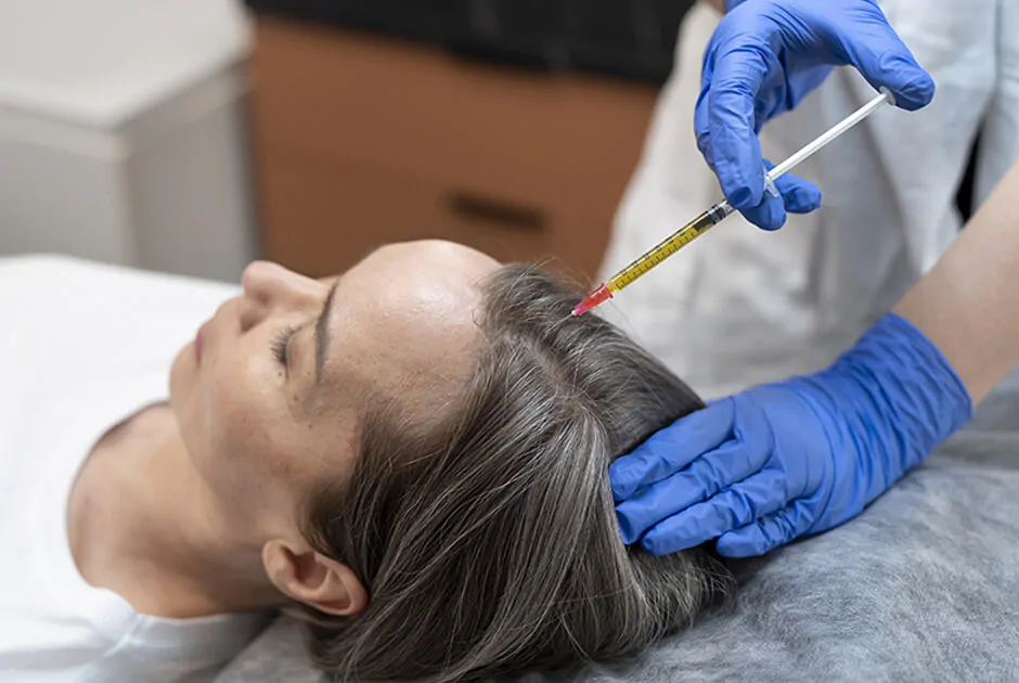 PRP hair restoration consultation